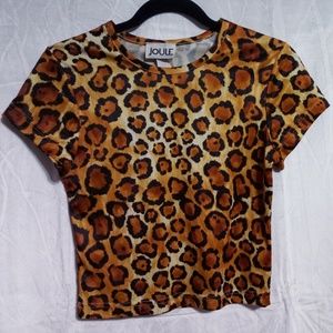 Joule Top Leopart Print Size Medium